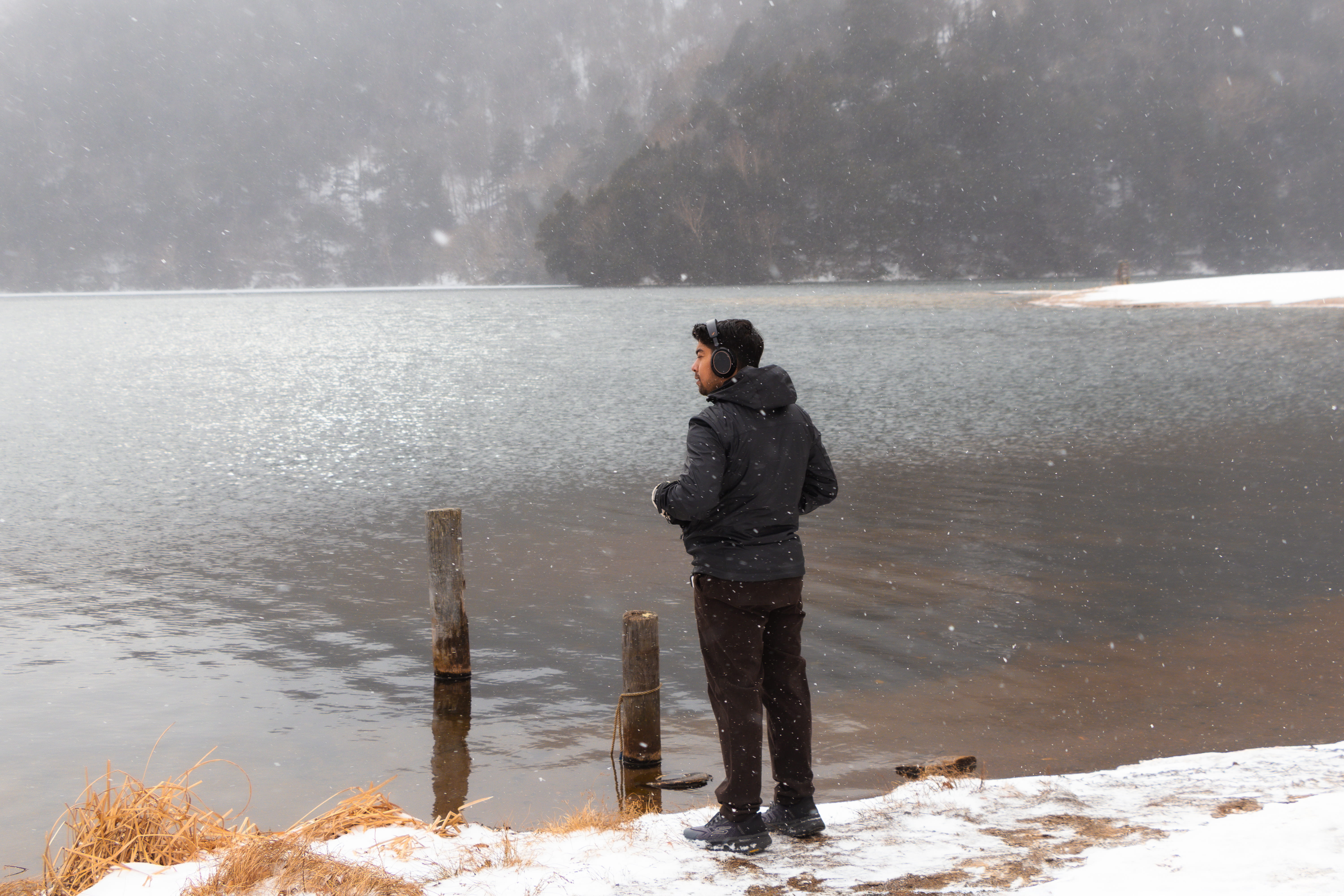 Winter Stream — landscape photograph by Pavitra Mandal