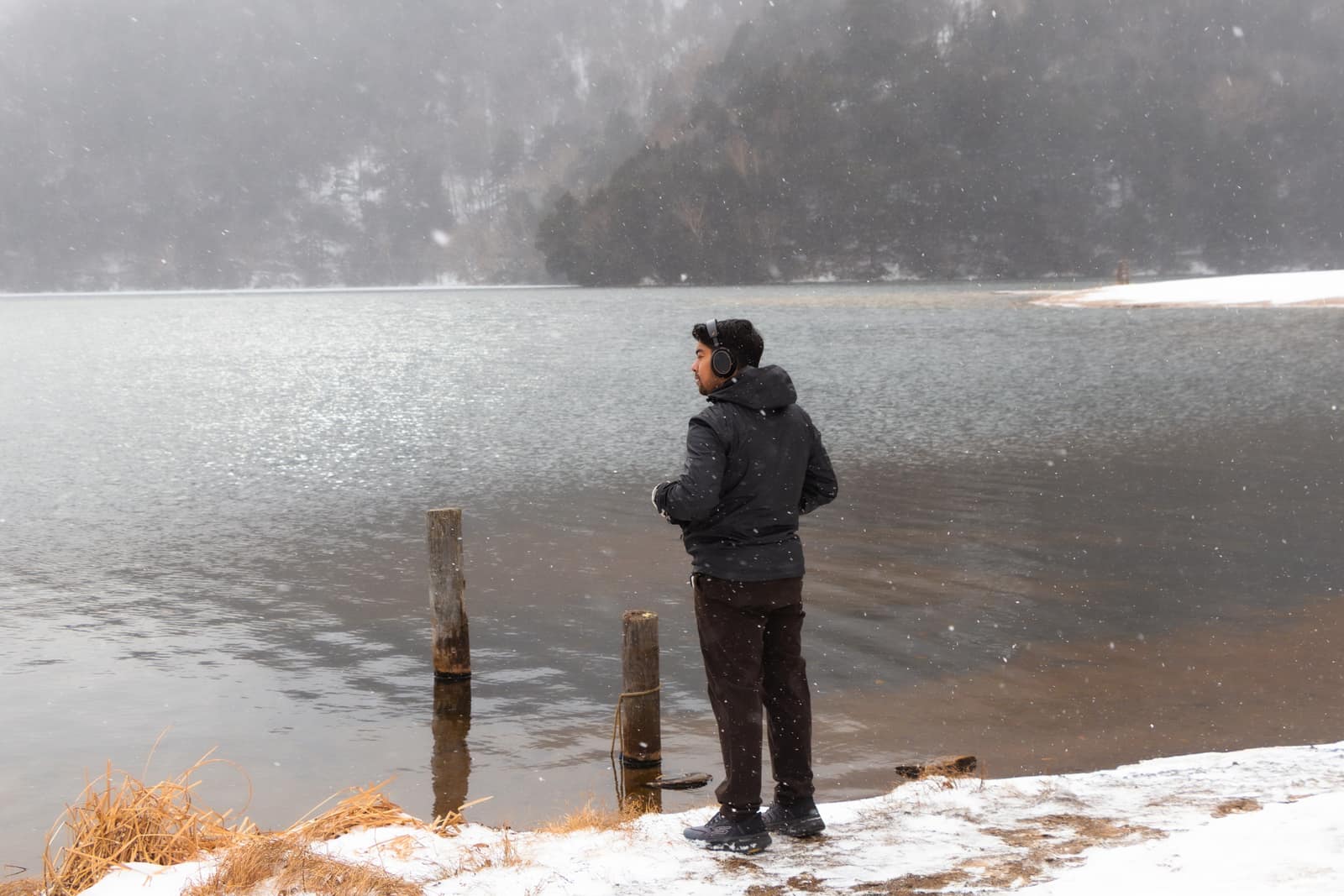 Winter Stream — landscape photograph by Pavitra Mandal