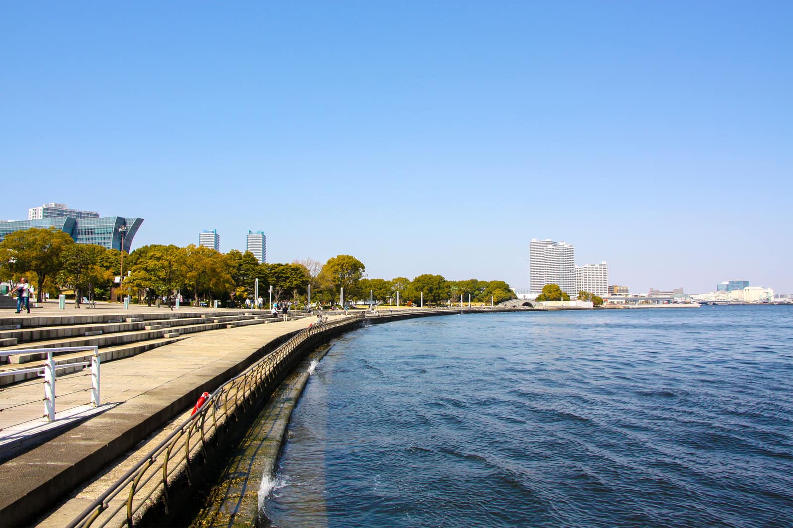 Yokohama Marine Drive — landscape photograph by Pavitra Mandal
